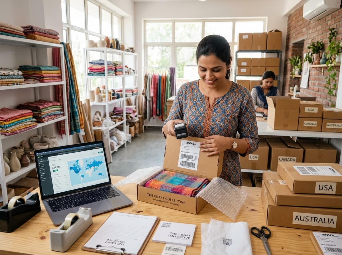 Indian eCommerce merchant packaging international orders